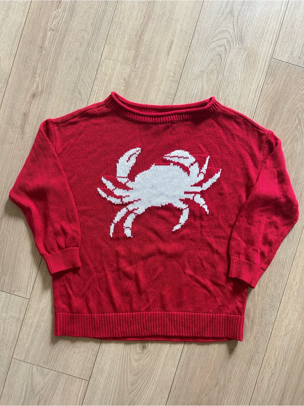 LOFT Red Crab Graphic Women's Sweater